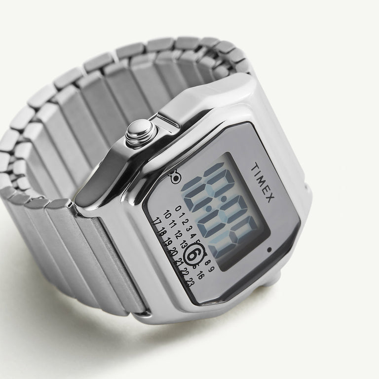 Timex x MM6 20mm Stainless Steel Ring Watch - M/L - TW2W81400 