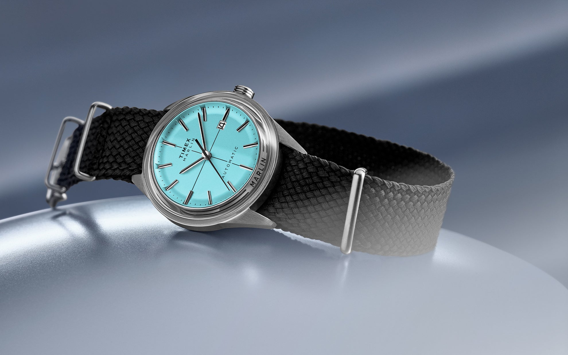 Marlin® Jet Automatic in Green Dial and Black Fabric Strap Watch