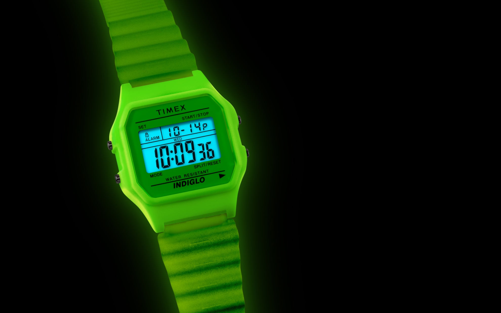 T80 Indiglo Resin Strap Watch