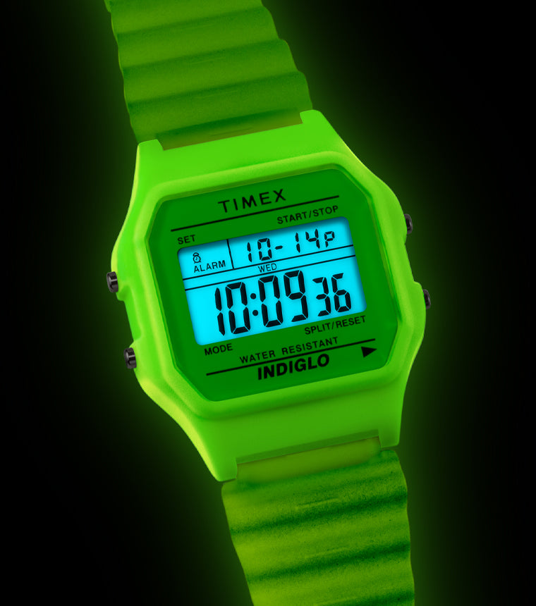 T80 Indiglo Resin Strap Watch