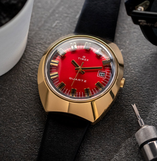 Q Timex 1972 watch