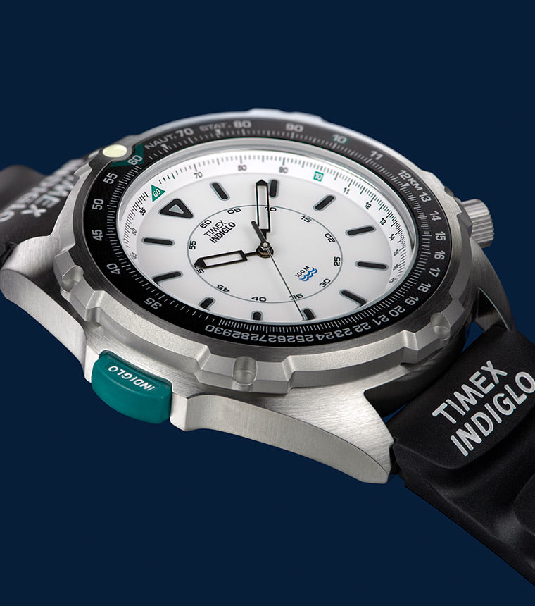 Timex 1995 Intrepid Reissue 46mm Synthetic Rubber Strap Watch