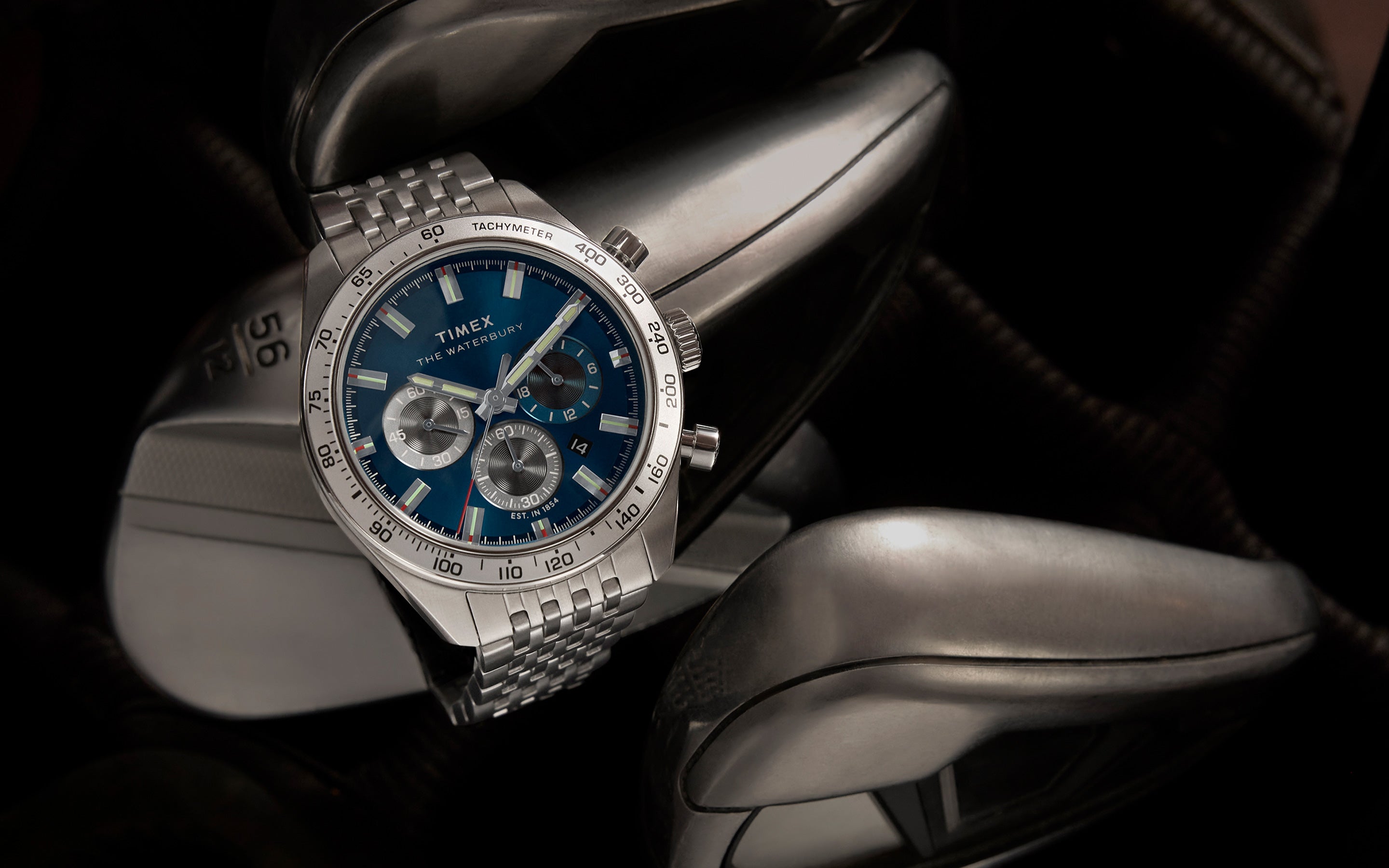 Waterbury Traditional Chronograph 41mm Stainless Steel Bracelet
