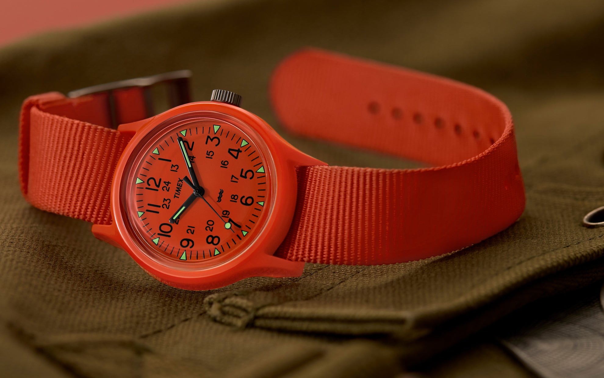 MK1 36mm Orange Resin Case Orange Dial Orange Fabric Strap
