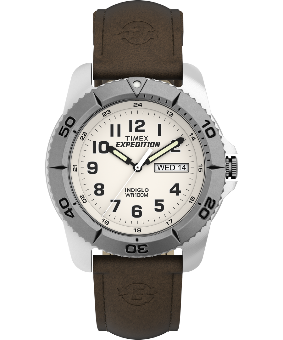 Expedition Traditional 40mm Leather Strap Watch