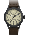 Expedition Scout 40mm Leather Strap Watch