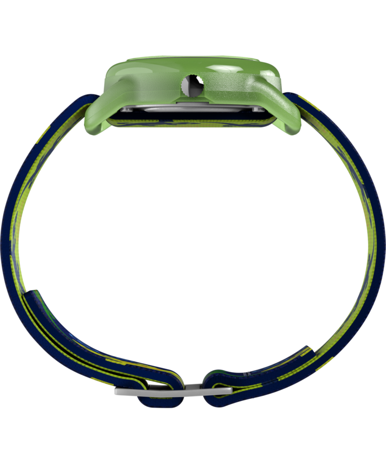 T72881 TIMEX TIME MACHINES® 29mm Green Gecko Elastic Fabric Kids Watch Profile Image