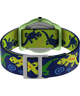 T72881 TIMEX TIME MACHINES® 29mm Green Gecko Elastic Fabric Kids Watch Caseback with Attachment Image