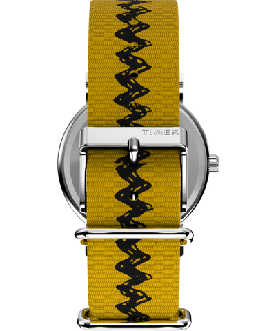 TW2R41100 Peanuts® x Timex Charlie Brown 38mm Fabric Strap Watch Strap Image