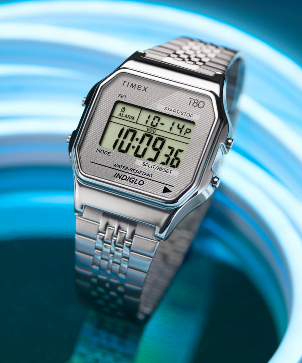 Timex T80 34mm Stainless Steel Bracelet Watch - TW2R79300 | Timex UK