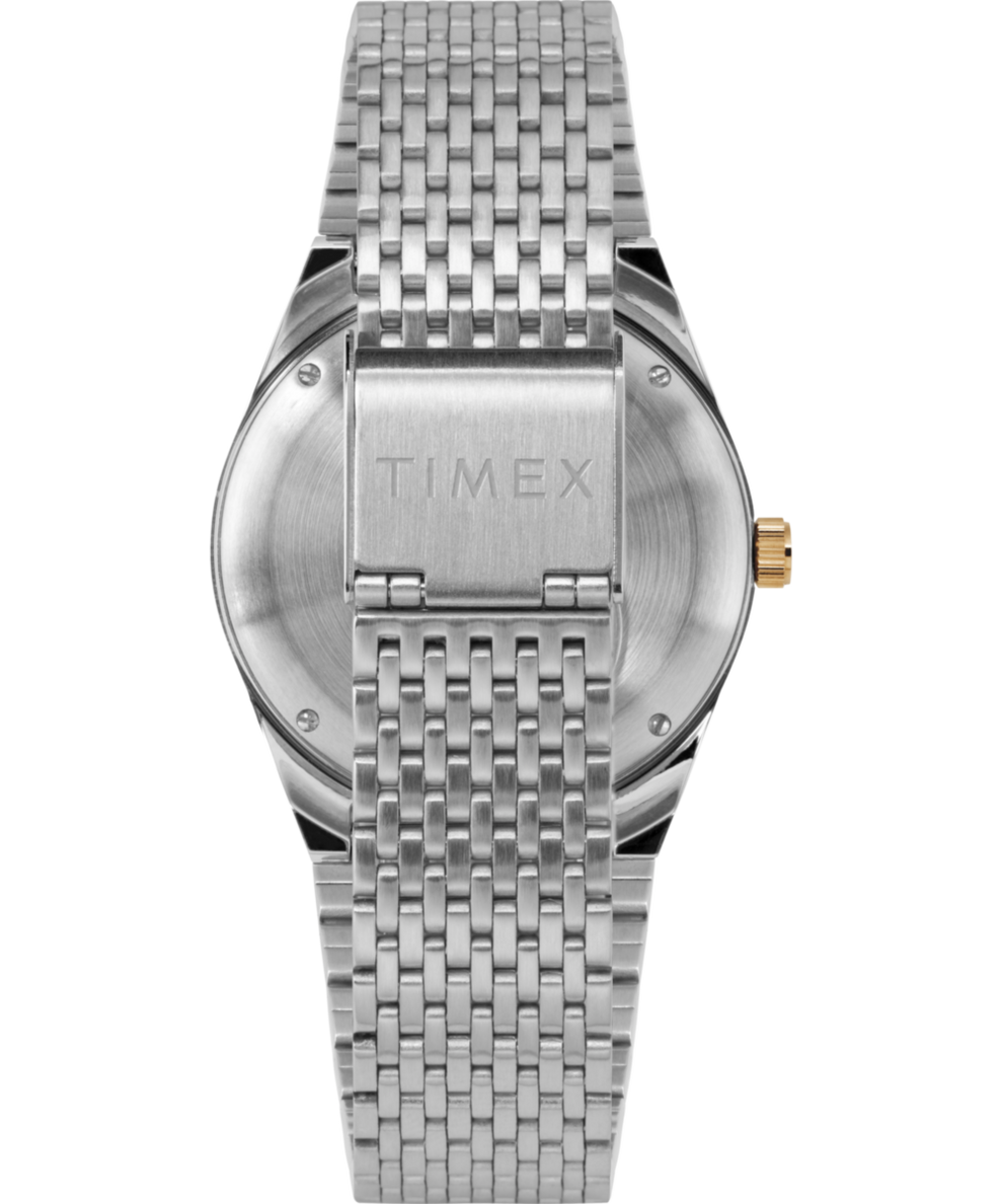 TW2T80800 Q Timex Reissue Falcon Eye 38mm Stainless Steel Bracelet Watch Strap Image