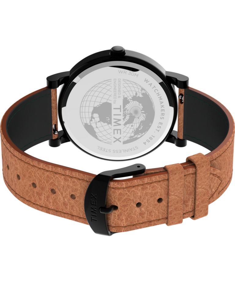 TW2U05800 Originals 42mm Leather Strap Watch Caseback with Attachment Image