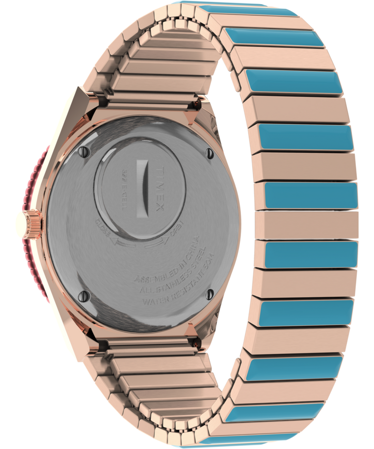 Q Timex Malibu 36mm Stainless Steel Expansion Band Watch Q Timex Malibu 36mm Stainless Steel Expansion Band Watch