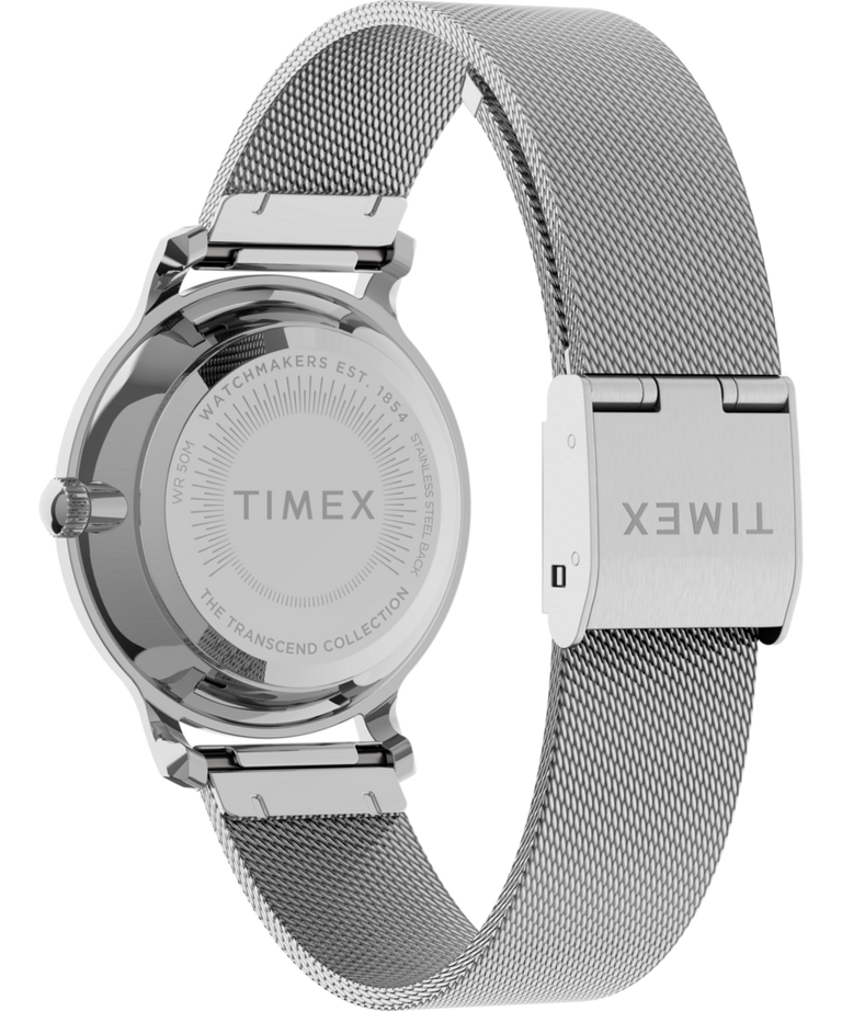 TW2U86700 Transcend™ 31mm Stainless Steel Mesh Band Watch Caseback with Attachment Image