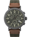 TW2U89500UK Timex Standard Chronograph 41mm Fabric and Leather Strap Watch primary image