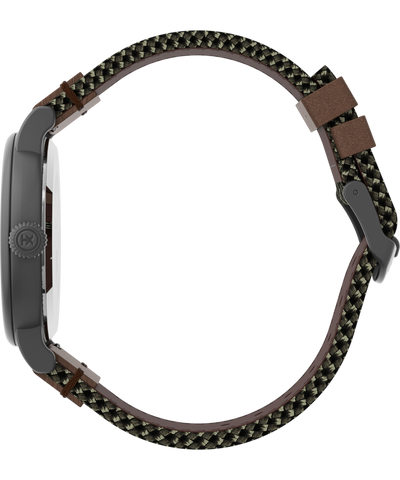 Timex Standard 40mm Fabric and Leather Strap Watch