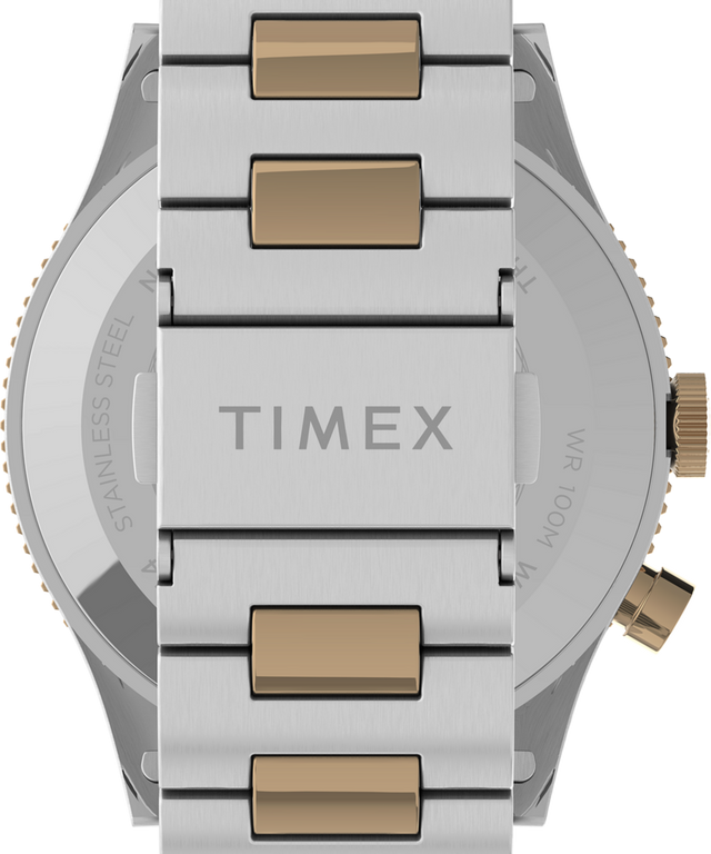 TW2U90600 Waterbury Traditional GMT 39mm Stainless Steel Bracelet Watch Strap Image