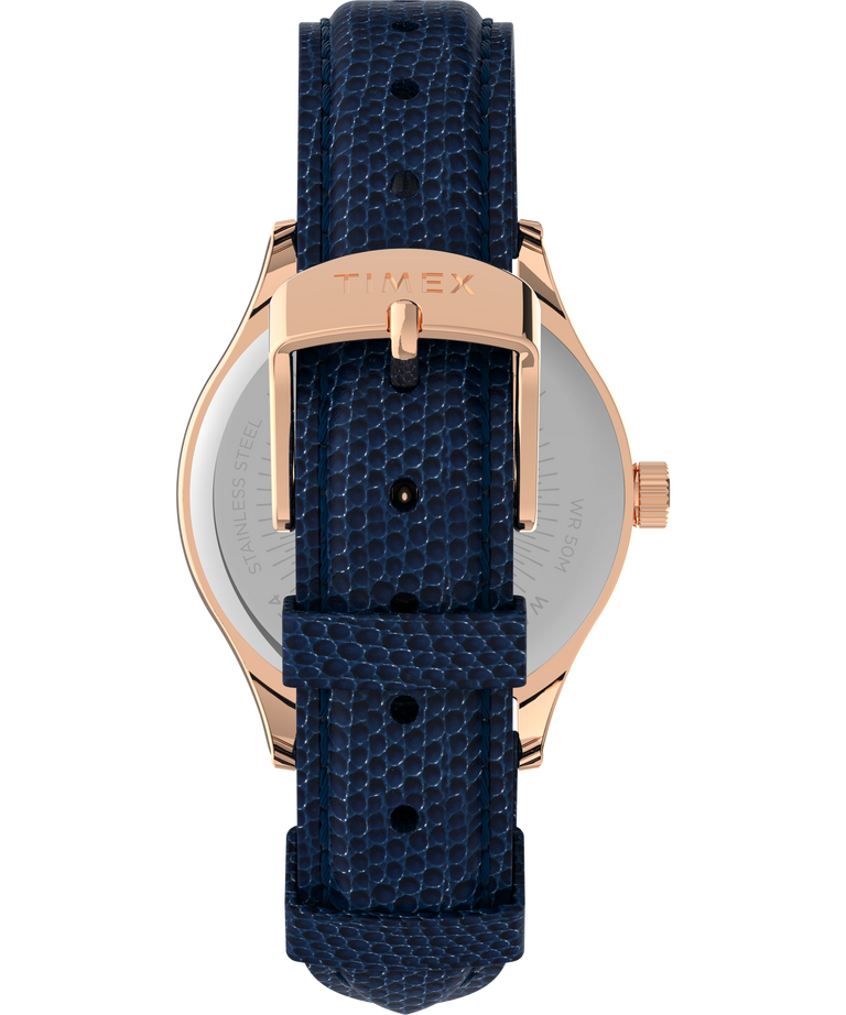 Waterbury Traditional 34mm Leather Strap Watch