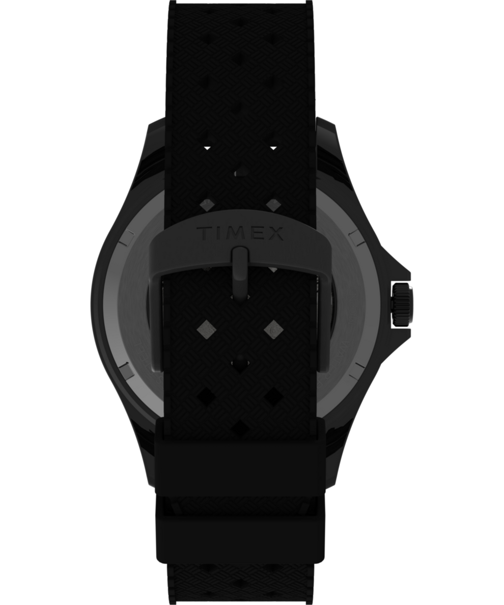 Navi Automatic 41mm Synthetic Rubber Strap Watch TW2U99900 Timex UK