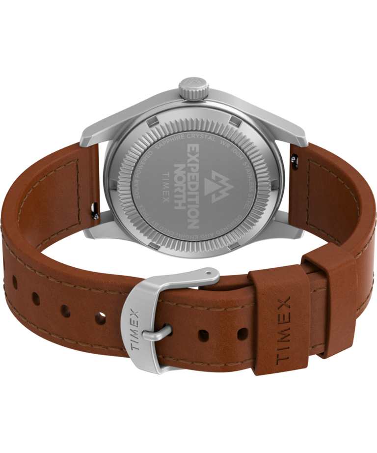 TW2V00200 Expedition® Field Post Solar 36mm Eco-Friendly Leather Strap Watch Caseback with Attachment Image