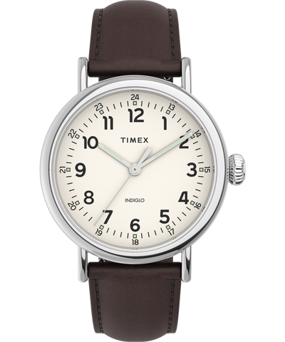 Timex Standard 40mm Leather Strap Watch
