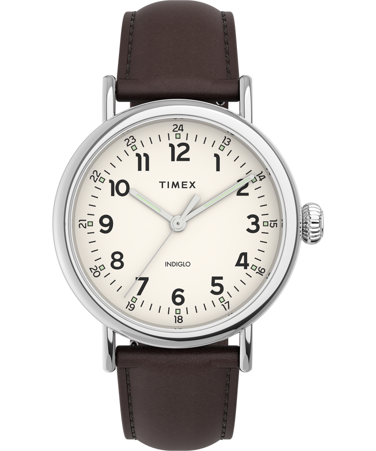 Timex Standard 40mm Leather Strap Watch