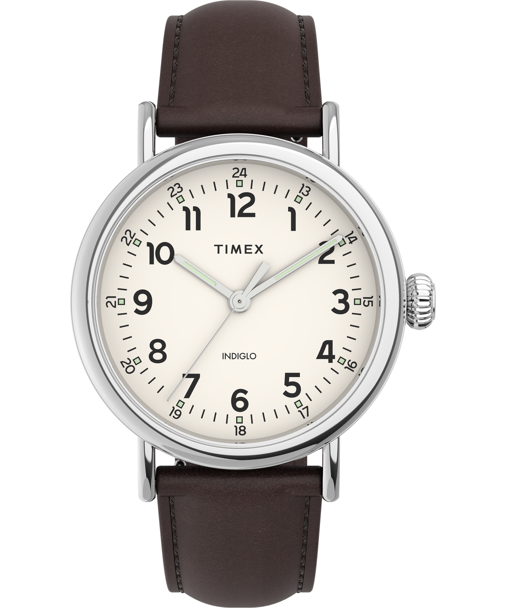 Timex Standard 40mm Leather Strap Watch