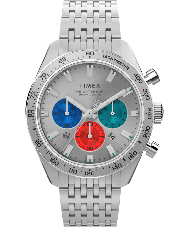 TW2V42400 Waterbury Chronograph 41mm Stainless Steel Bracelet Watch Primary Image