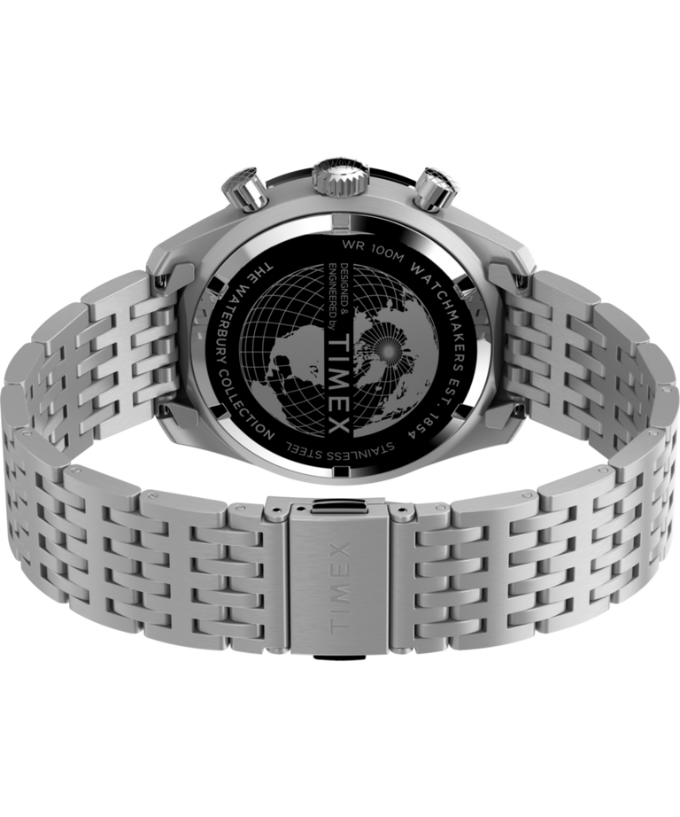 TW2V42400 Waterbury Chronograph 41mm Stainless Steel Bracelet Watch Caseback with Attachment Image