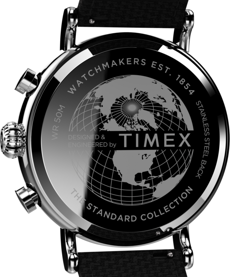TW2V43700UK Timex Standard Chronograph 41mm Fabric Strap Watch caseback image