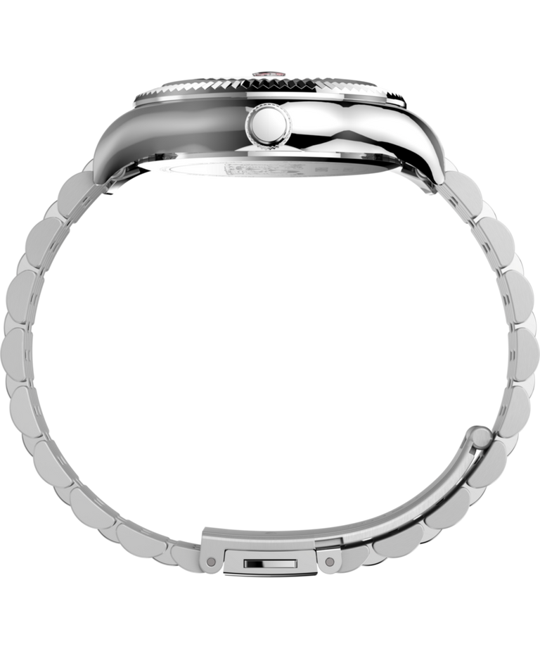 TW2V47400 Peanuts® x Timex Legacy 34mm Stainless Steel Bracelet Watch Profile Image