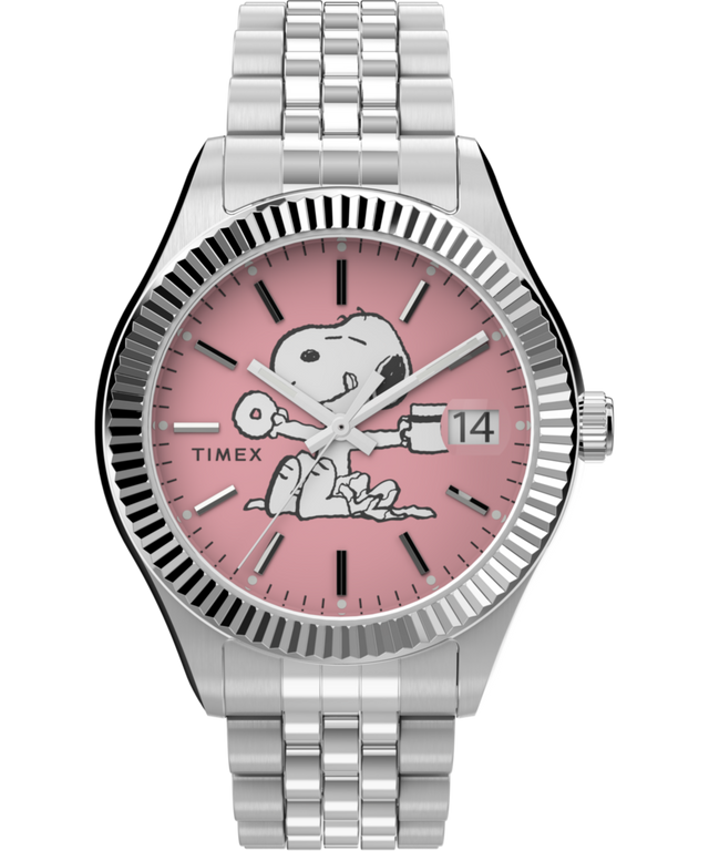 TW2V47400 Timex x Peanuts® Timex Legacy 34mm Stainless Steel Bracelet Watch Primary Image
