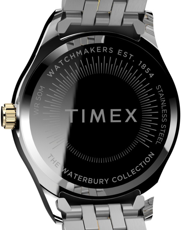 TW2V47500UK Timex Legacy x Peanuts 34mm Stainless Steel Bracelet Watch caseback image