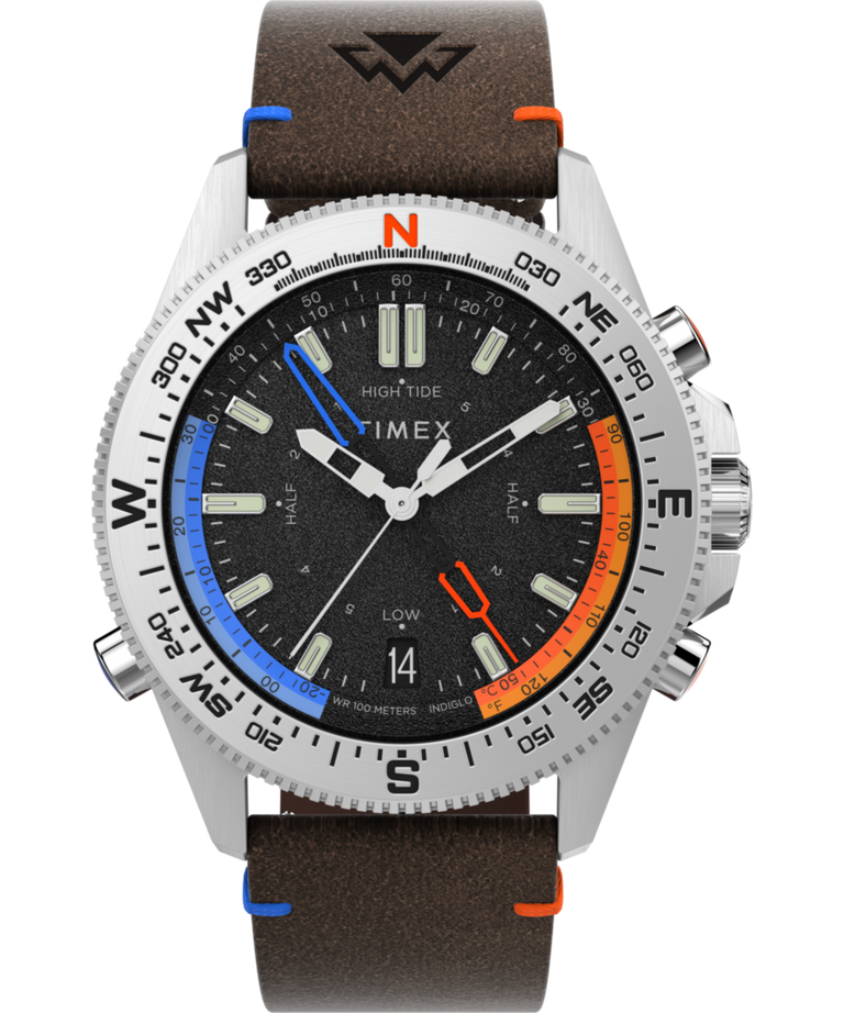 TW2V64400 Expedition Tide-Temp-Compass 43mm Eco-Friendly Leather Strap Watch Primary Image