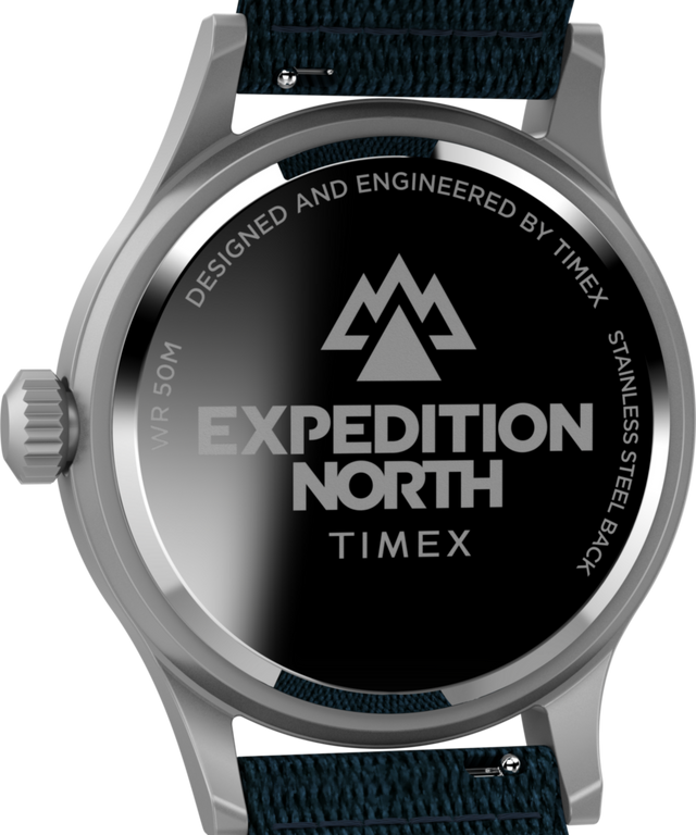 TW2V65600 Expedition Sierra 40mm Recycled Materials Fabric Strap Watch Caseback Image