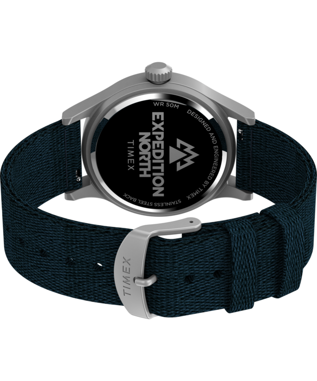 TW2V65600 Expedition Sierra 40mm Recycled Materials Fabric Strap Watch Caseback with Attachment Image