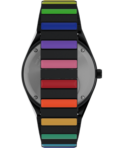 TW2V65900UK Q Timex Rainbow 36mm Stainless Steel Expansion Band Watch strap image
