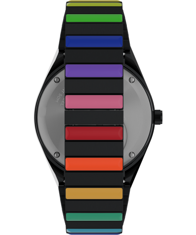 TW2V65900 Q Timex Rainbow 36mm Stainless Steel Expansion Band Watch Strap Image