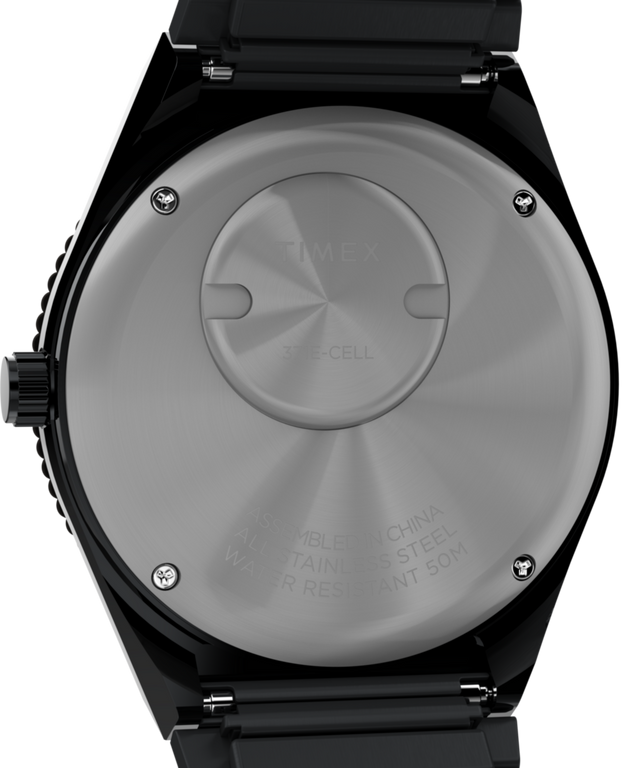 TW2V65900 Q Timex Rainbow 36mm Stainless Steel Expansion Band Watch Caseback Image