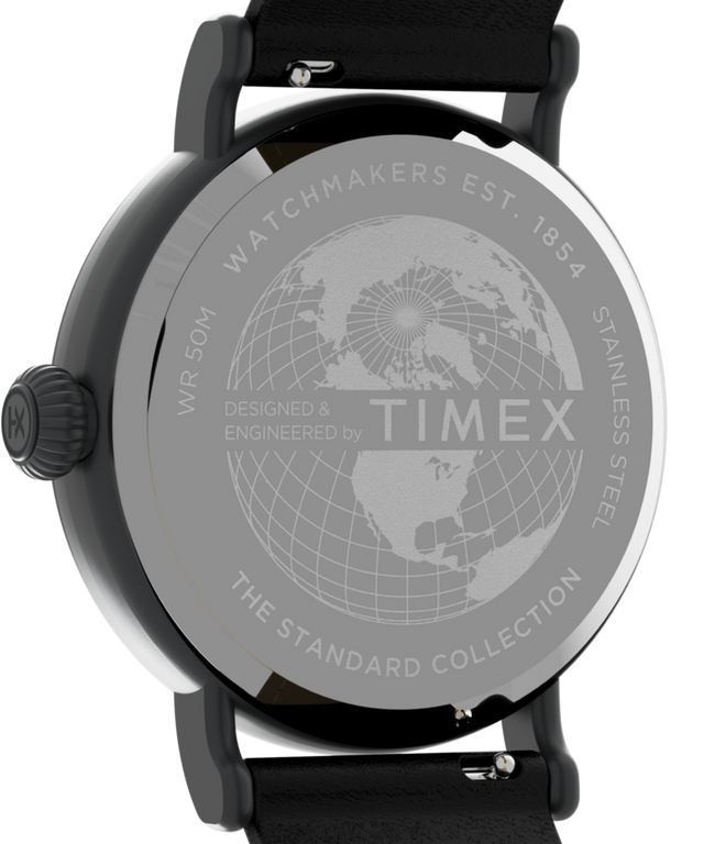 TW2V67700 Timex Standard Dia de los Muertos 40mm Leather Strap Watch Caseback Image