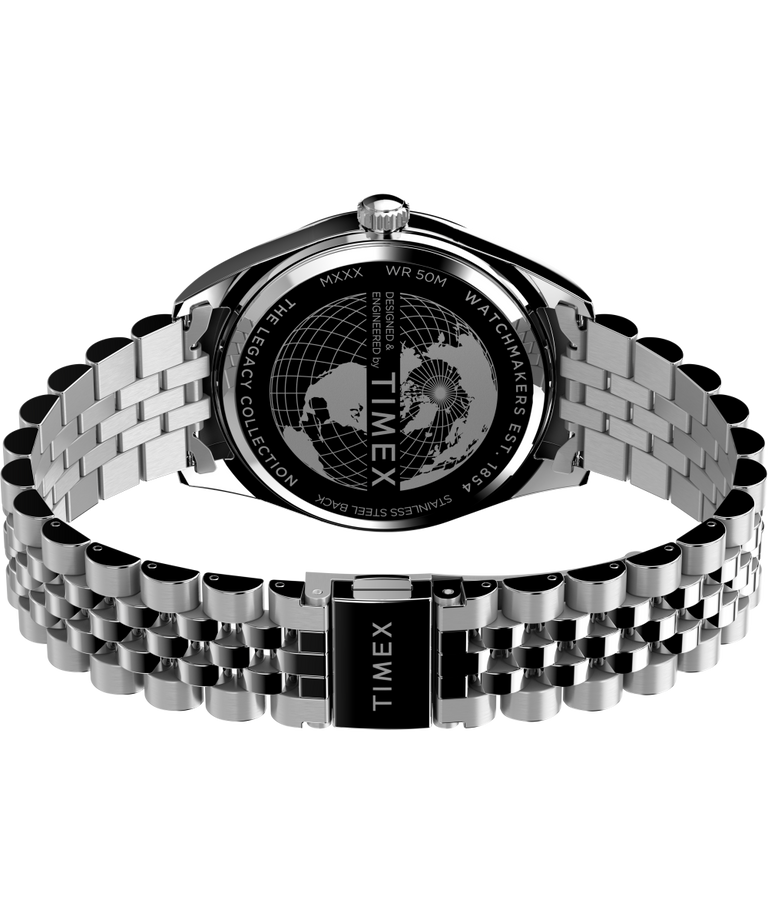 TW2V67800UK Legacy Day and Date 41mm Stainless Steel Bracelet Watch back (with strap) image