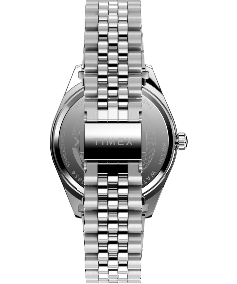 TW2V68000 Timex Legacy Day and Date 41mm Stainless Steel Bracelet Watch Strap Image
