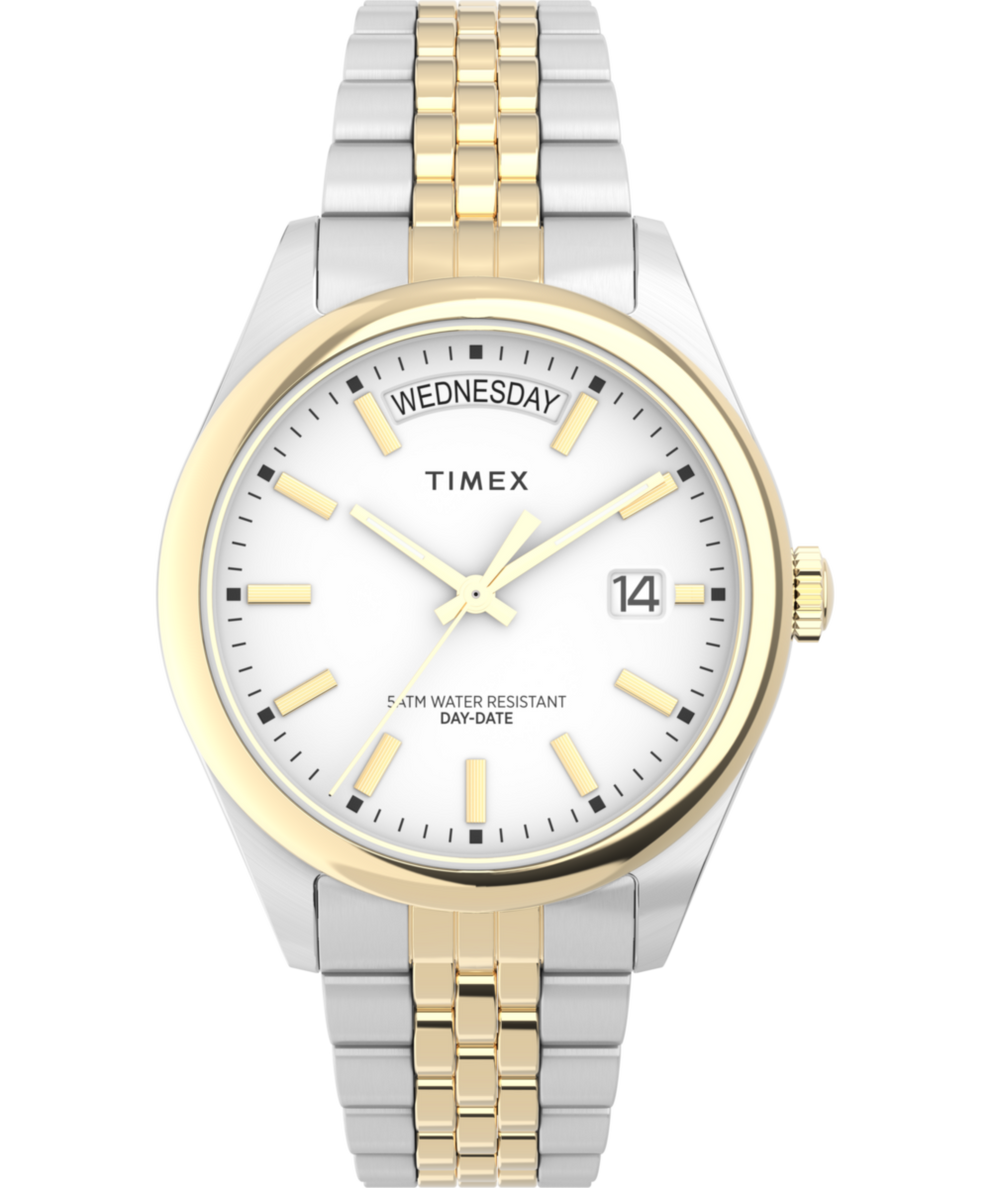 TW2V68500 Timex Legacy Day and Date 36mm Stainless Steel Bracelet Watch Primary Image