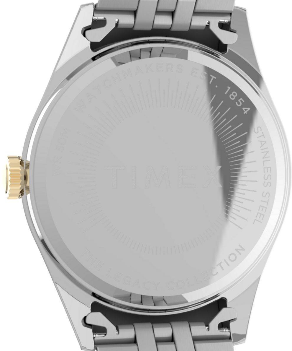 TW2V68500UK Legacy Day and Date 36mm Stainless Steel Bracelet Watch caseback image