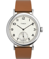 TW2V71500UK Timex Standard Sub-Second 40mm Apple Skin Leather Strap Watch primary image
