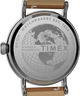 TW2V71500UK Timex Standard Sub-Second 40mm Apple Skin Leather Strap Watch caseback image
