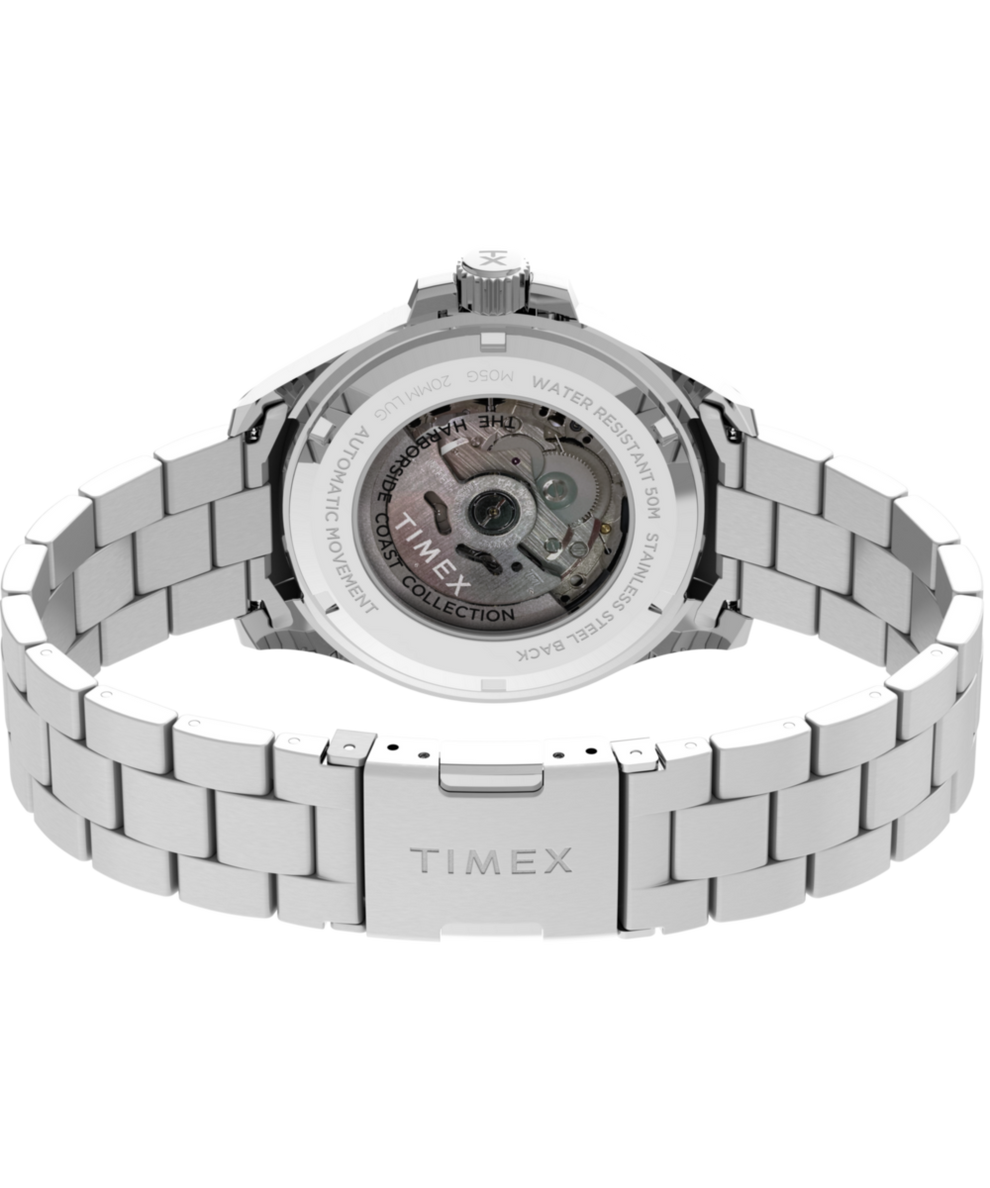 TW2V72100 Harborside Coast Automatic 43mm Stainless Steel Bracelet Watch Caseback with Attachment Image