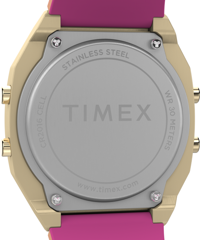 TW2V74400 Timex T80 Steel 36mm Resin Strap Watch Caseback Image
