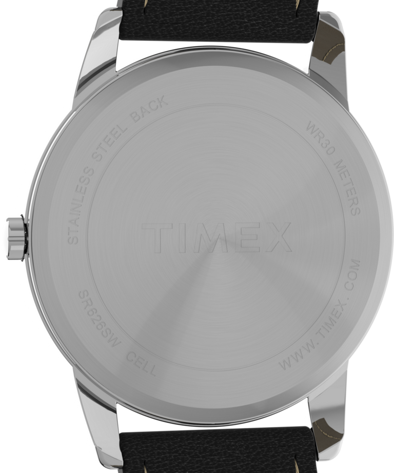 TW2V75100 Easy Reader 35mm Eco-Friendly Vegan Leather Strap Watch Caseback Image