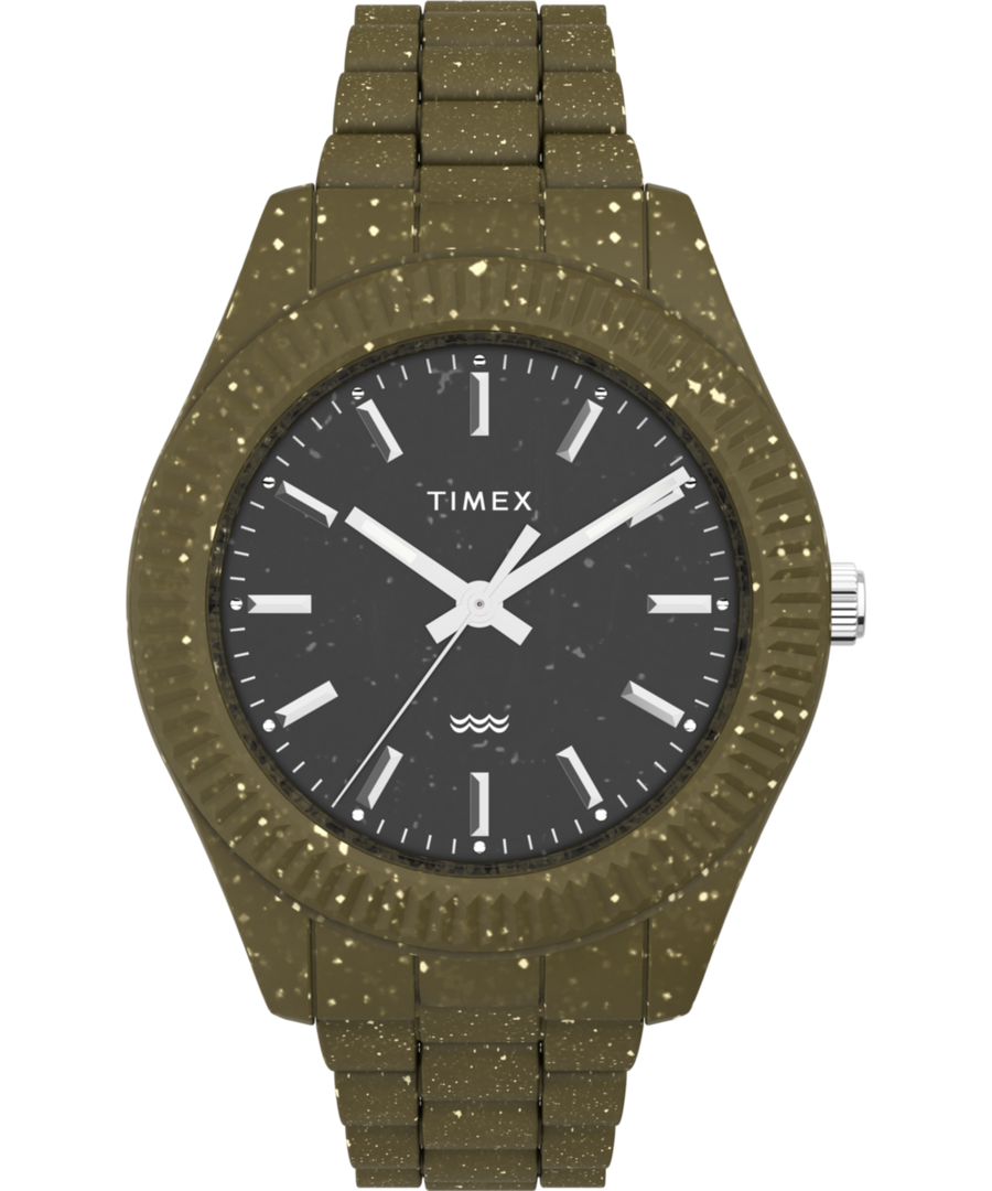 TW2V77100 Timex Legacy Ocean 42mm Recycled Plastic Bracelet Watch Primary Image